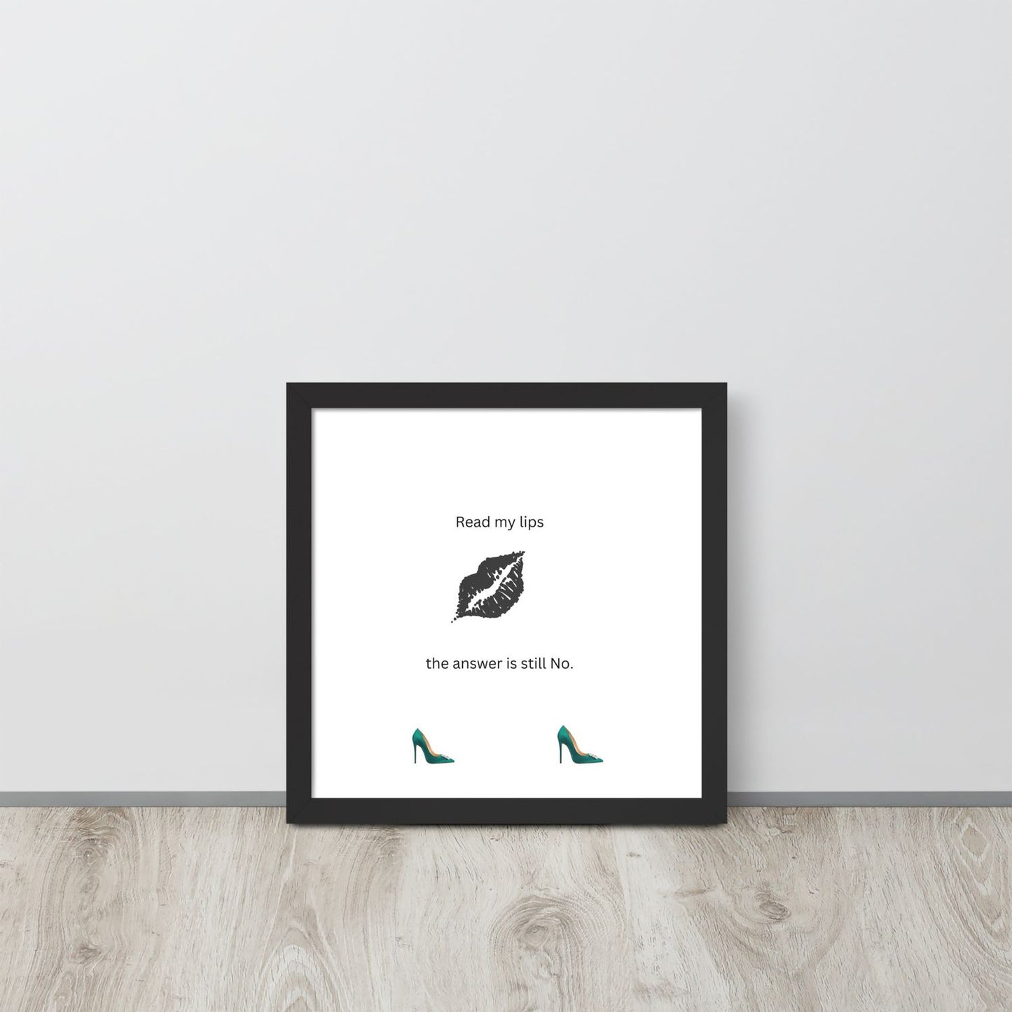 Black Framed Phot Paper Poster - Black - 14×14