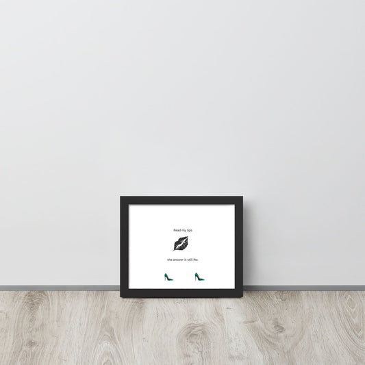 Black Framed Phot Paper Poster
