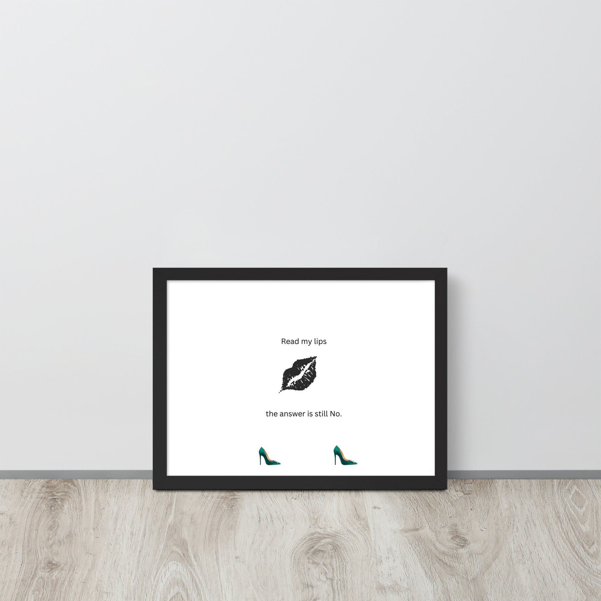 Black Framed Phot Paper Poster