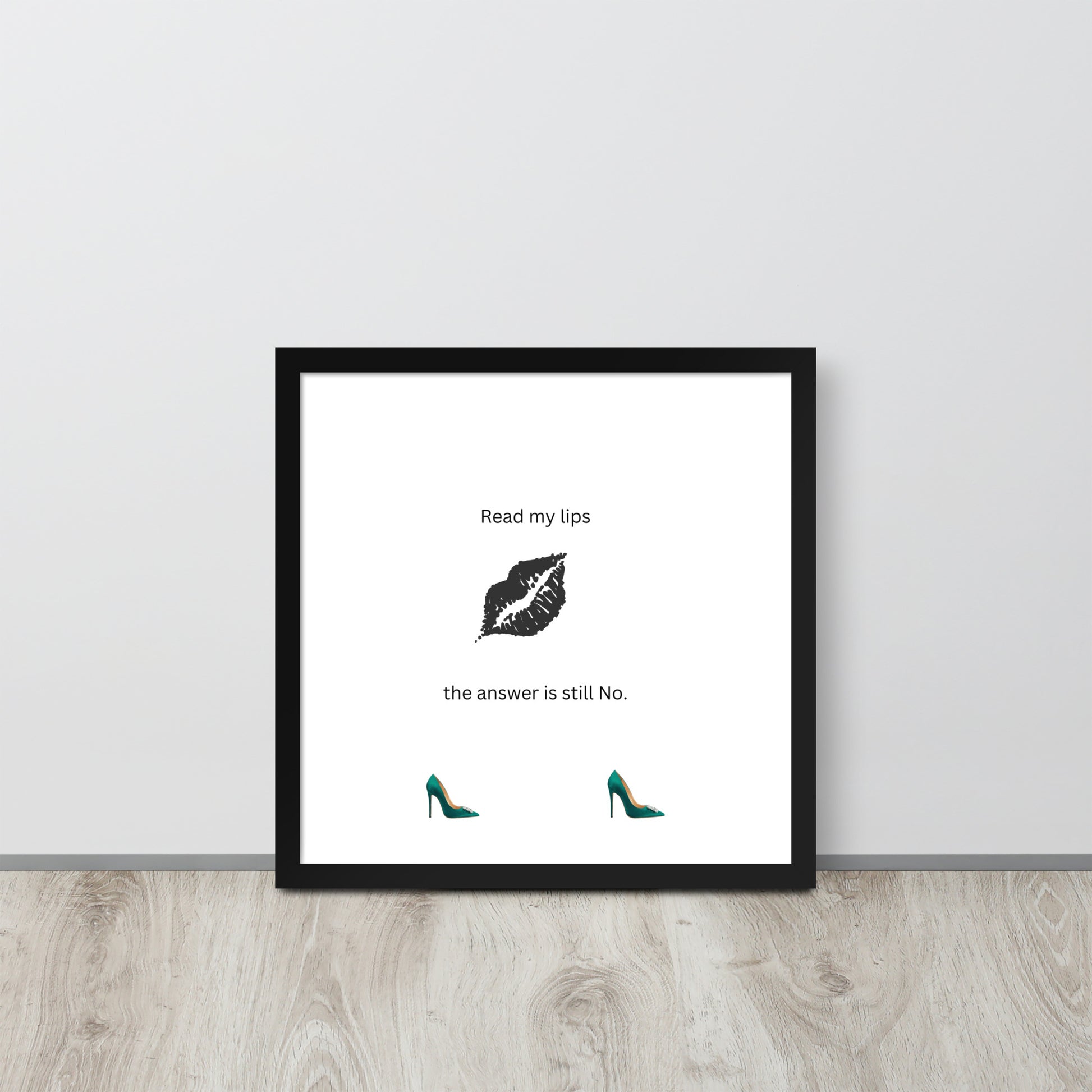 Black Framed Phot Paper Poster