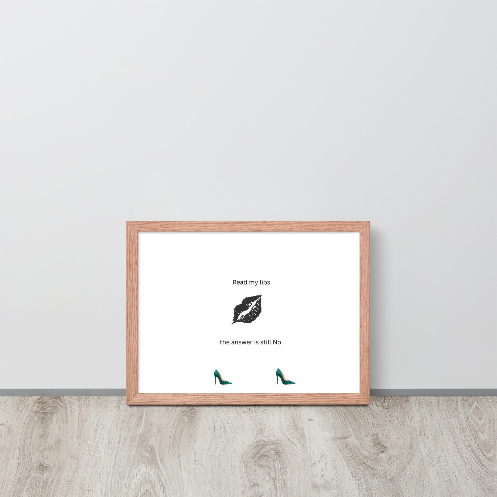 Black Framed Phot Paper Poster