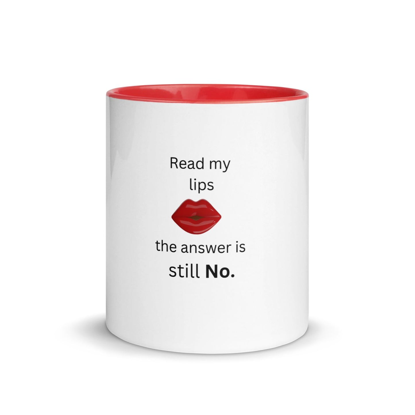White Ceramic Cup with Color Inside