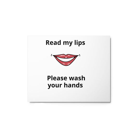 Wash Your Hands Metal Print