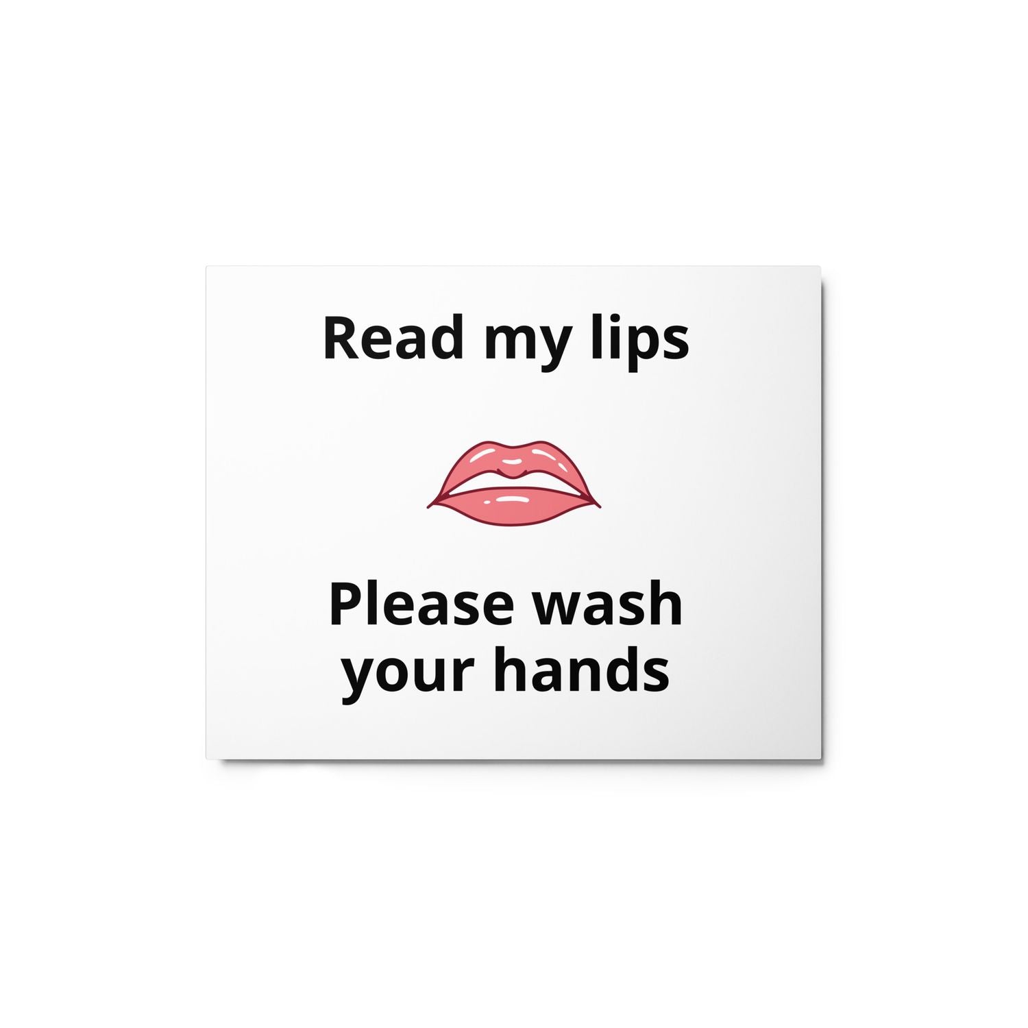 Wash Your Hands Metal Print - 8×10
