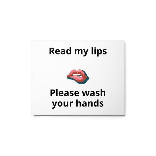 Wash Your Hands Metal Print