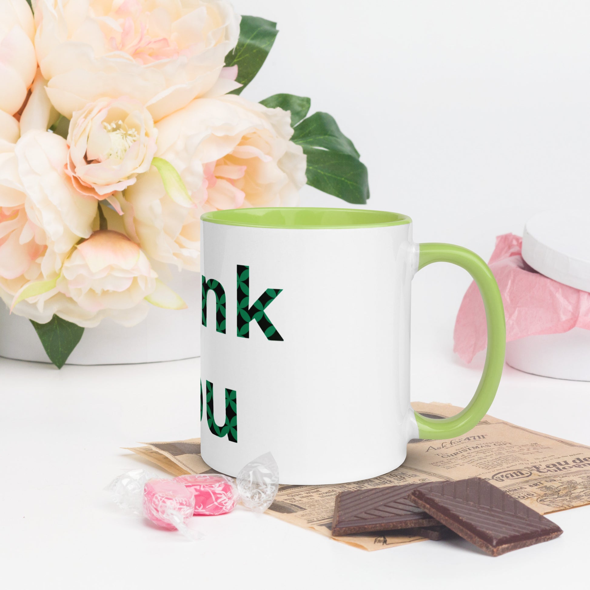 White Coffee Cup with Color Inside