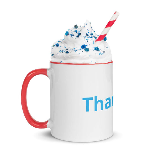 White Cup with Color Inside