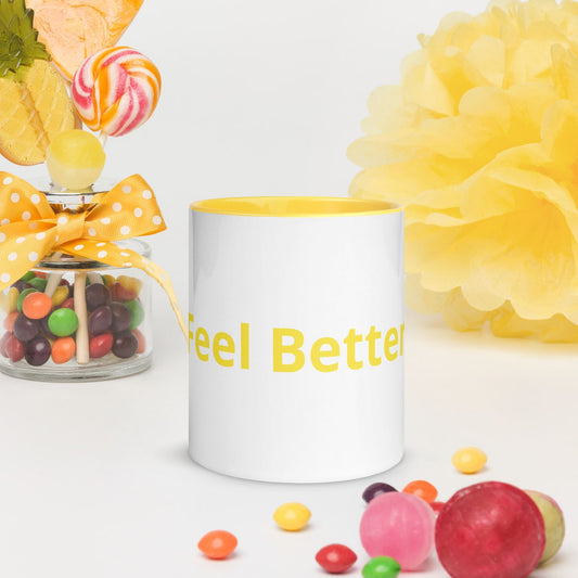 White Coffee Cup  with Color Inside