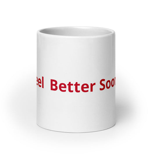 White glossy mug