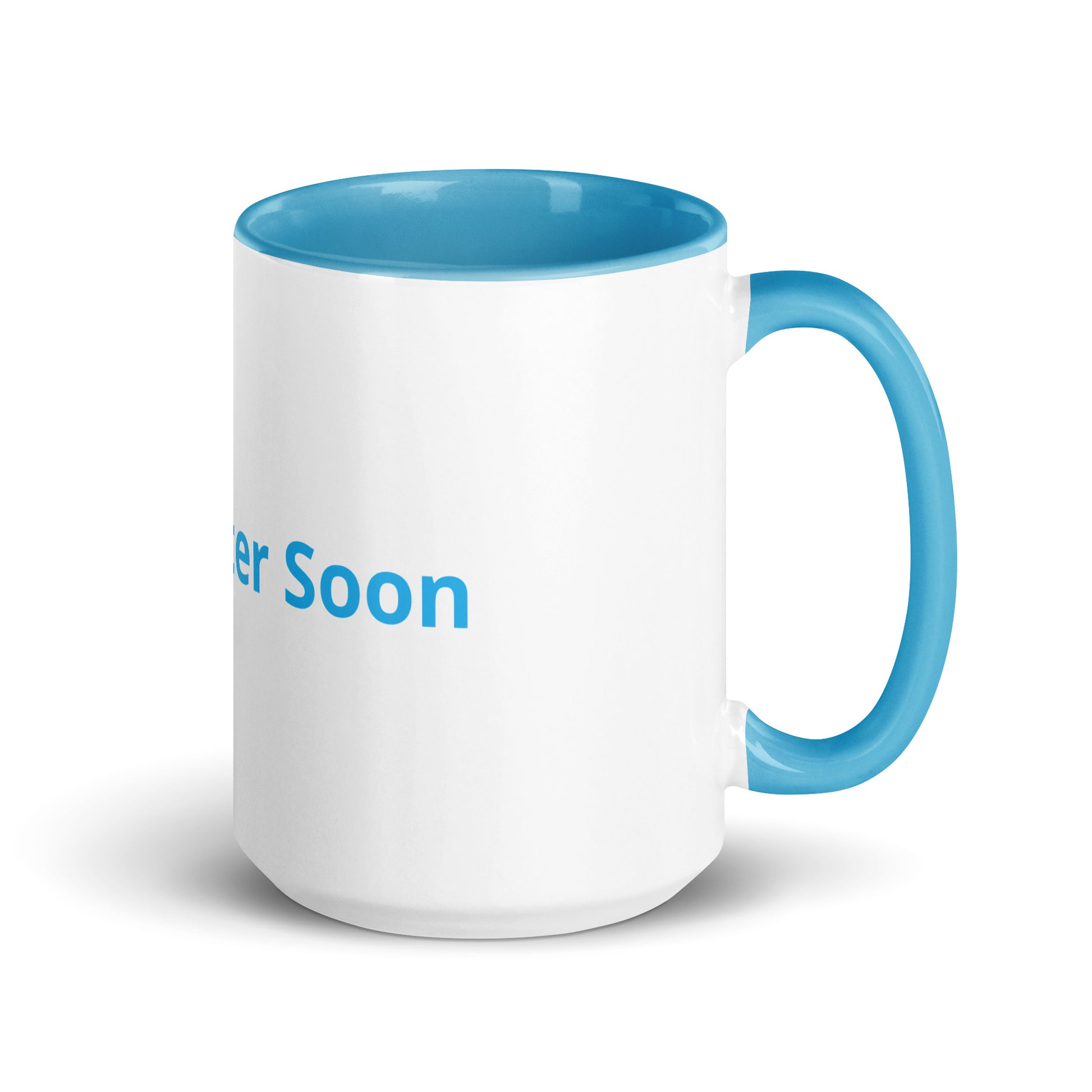 White Coffee Cup with Blue Color Inside