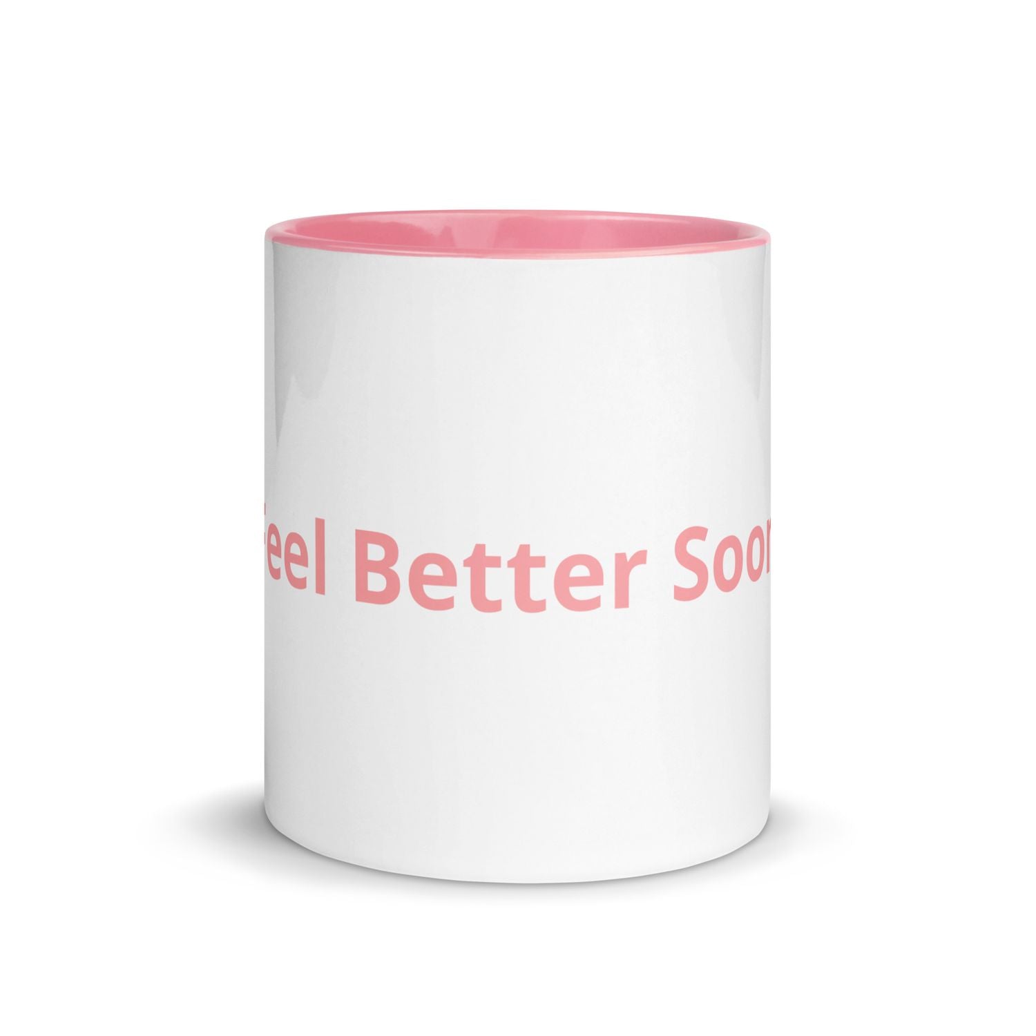 White Ceramic Coffee Cup with Color Inside