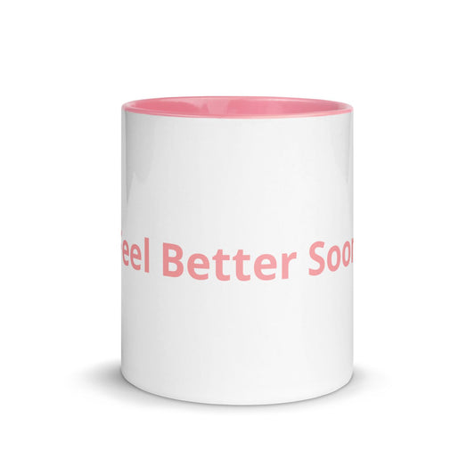 White Ceramic Coffee Cup with Color Inside
