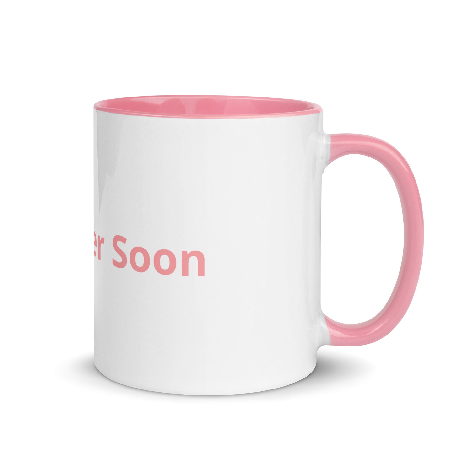 White Ceramic Coffee Cup with Color Inside