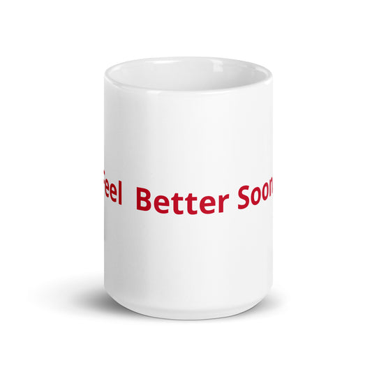 White glossy mug