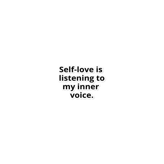 Self-love  Bubble-free stickers